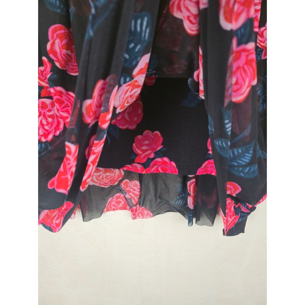 Matilda Jane Floral Tunic Women Top Medium Babydoll Flowy Romantic Roses Y2K 90s - Picture 6 of 9
